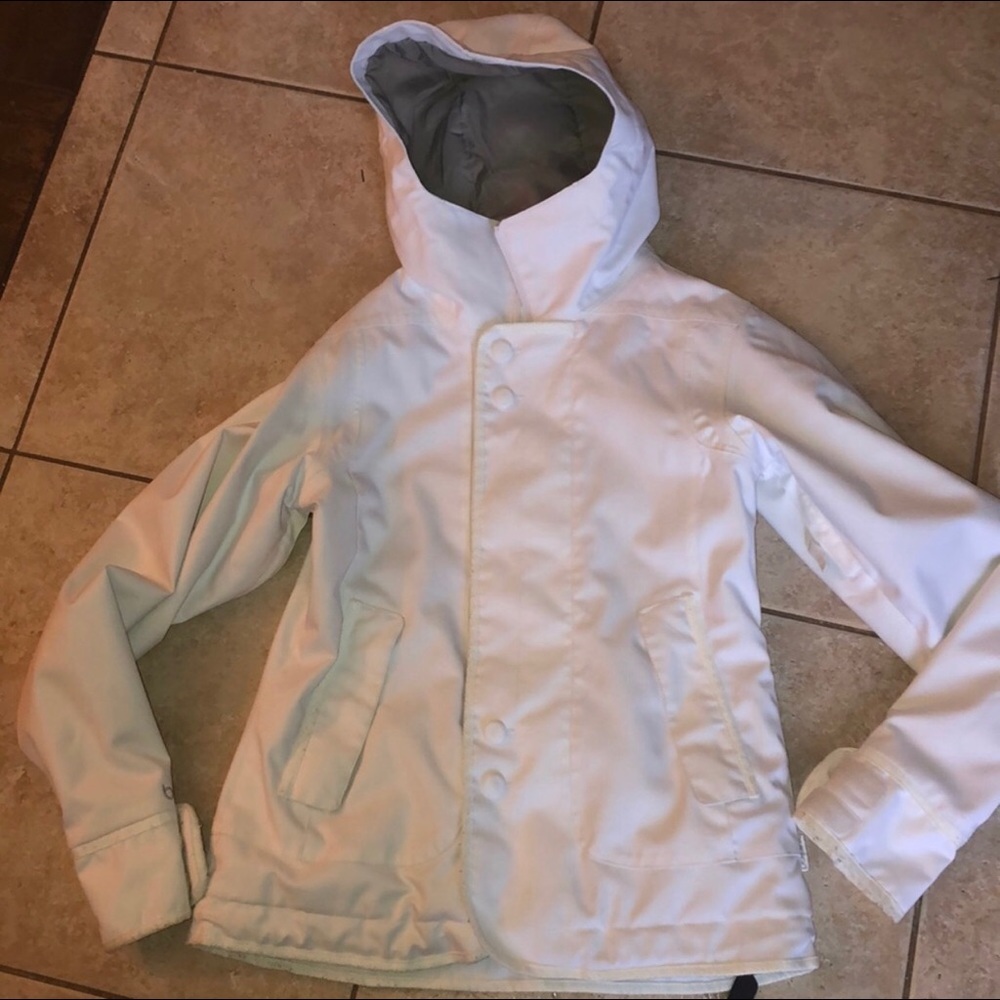 White Burton Ski/Snowboard Coat Size S